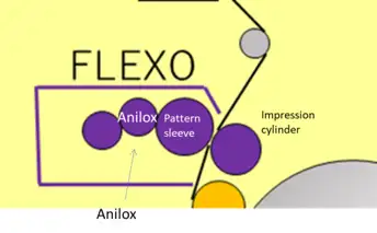 FIGURE 1. Illustration of impression cylinder in the web path