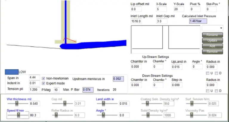 Tensioned-web over slot-die (TWOSD) coating: Part 2