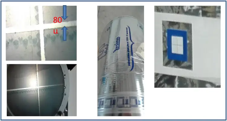 FIGURE 4. Pattern metallization registration control