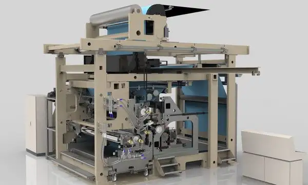 FIGURE 7. Arrangement of the coating unit for double-sided simultaneous silicone application